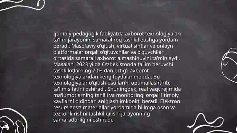 Ijtimoiy pedagogik faoliyatda texnalogiyalar 3