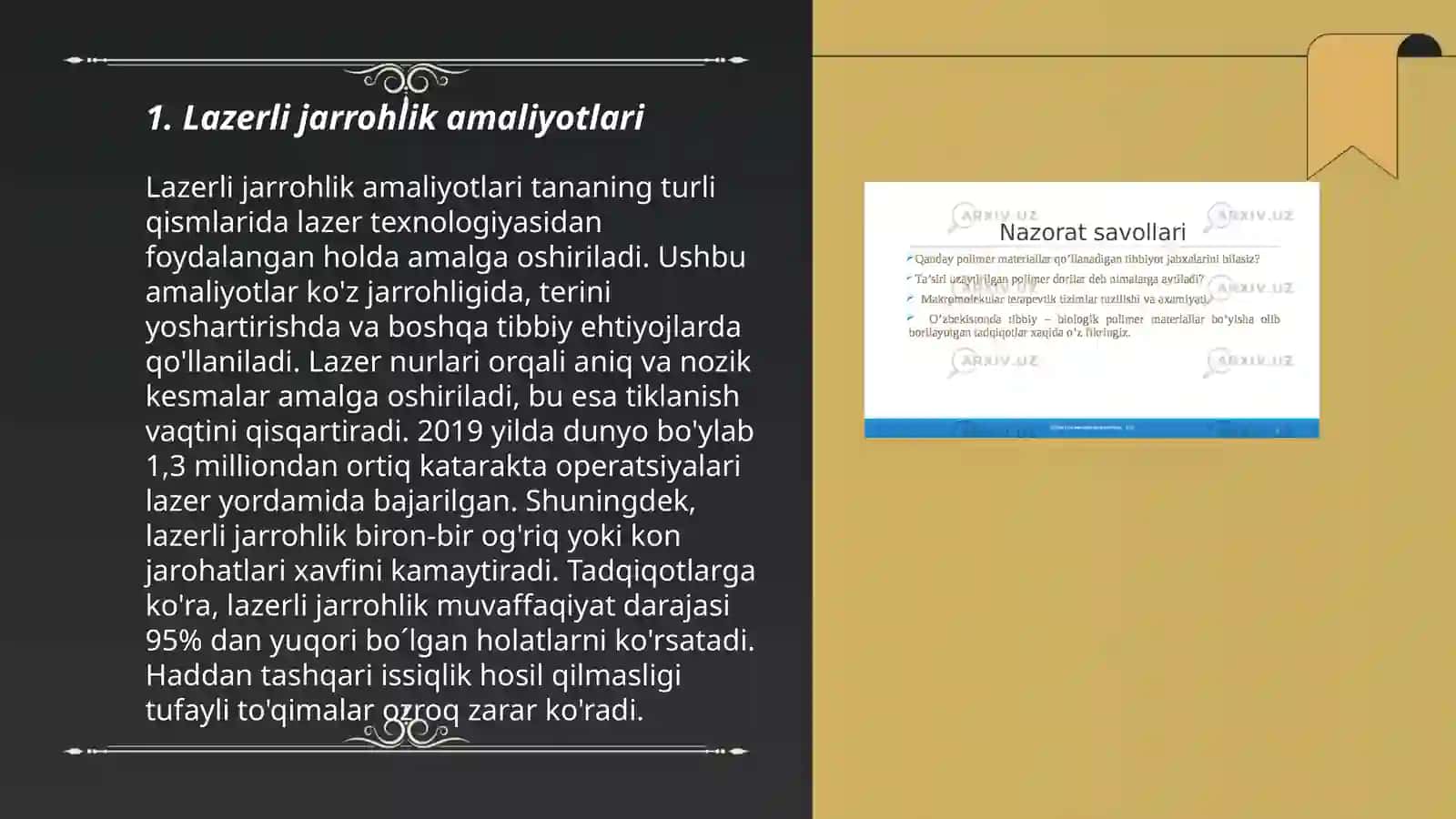 Lazerning tibbiyotda qo‘llanishi 3