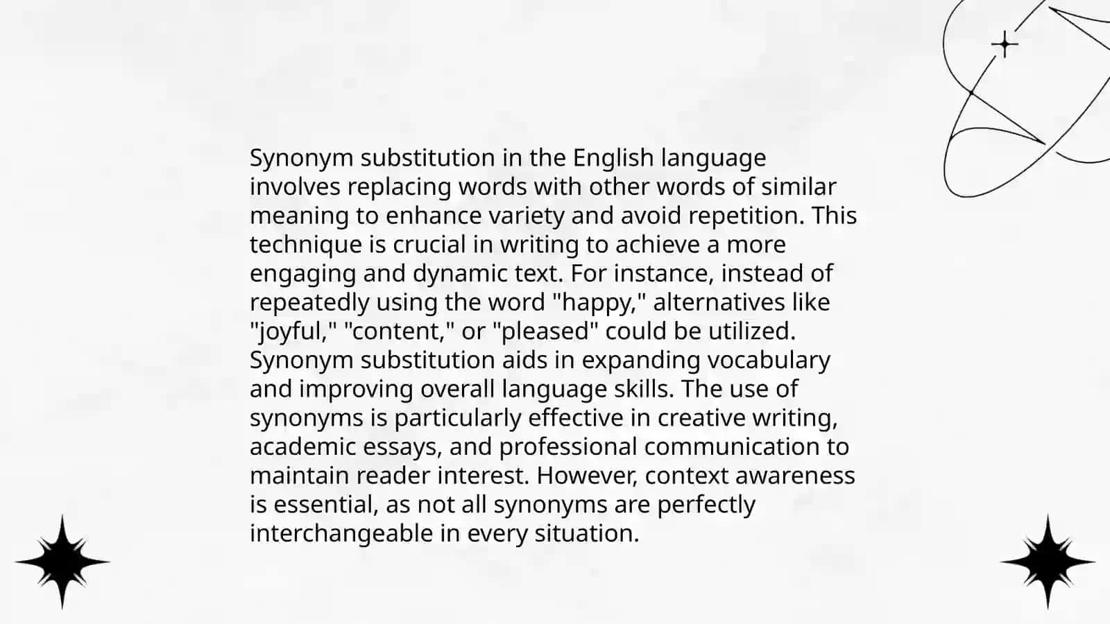 Synonym Substitution in Translation 3