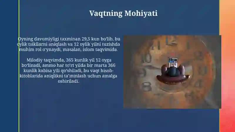 Vaqt kun oy haqida umumiy tushunchalar 3