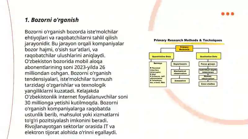 Bozorni o'rganish 3