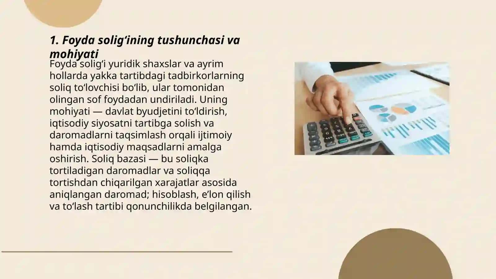 Foyda solig’i va uni undirish tartibi 3