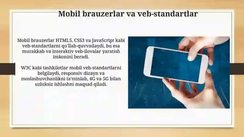 Mobil Internet texnologiyalari 3