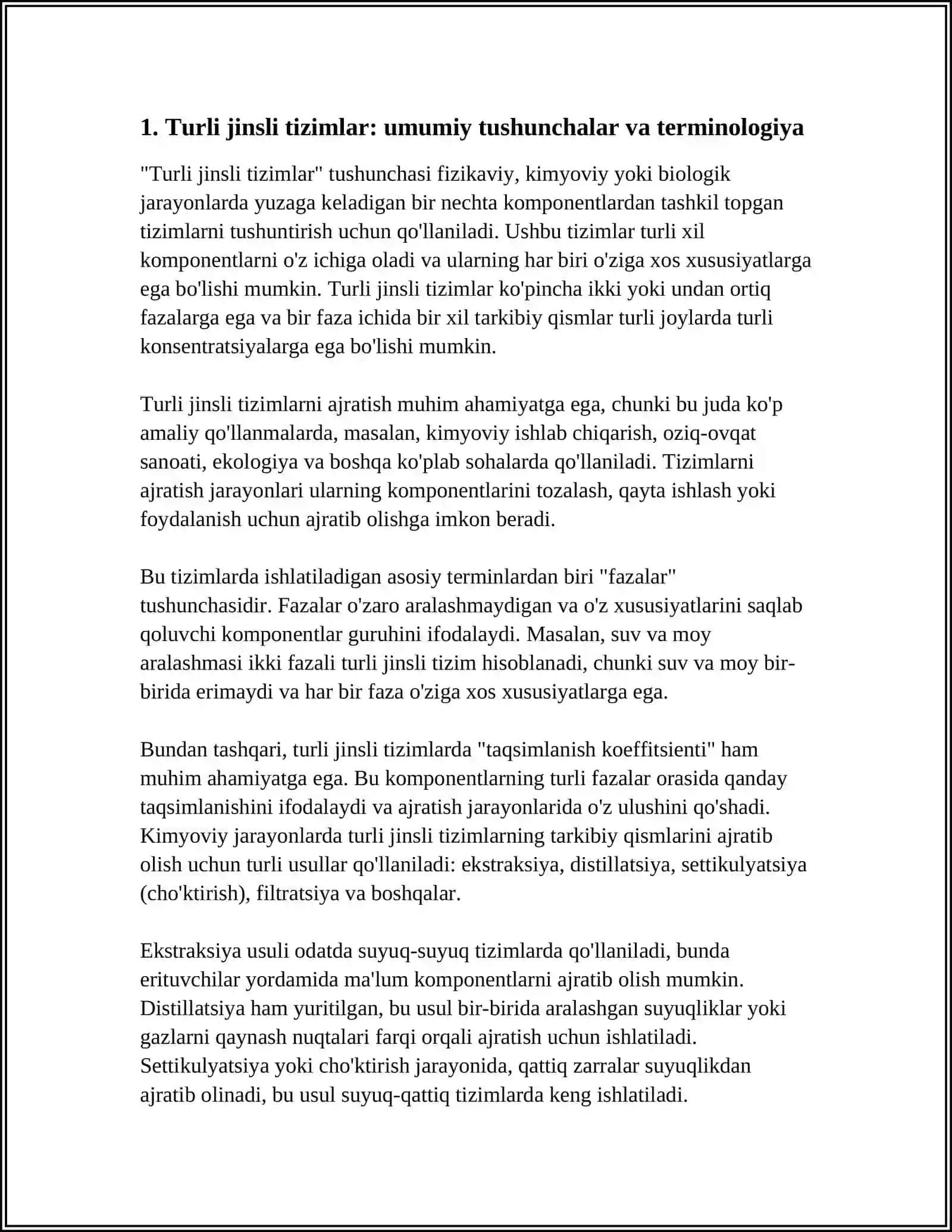Turli jinsli tizimlar 3