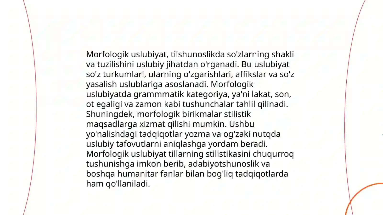 Morfologik uslubiyat 3