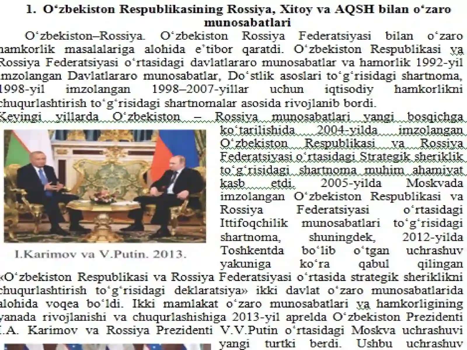 O‘zbekiston va jahon hamjamiyati 3
