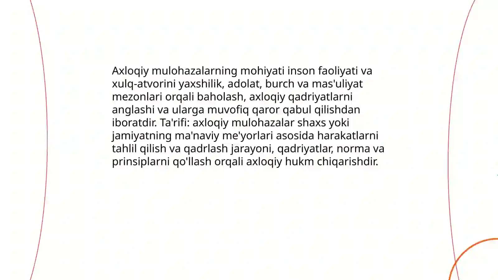 Axloqiy mulohazalar 3