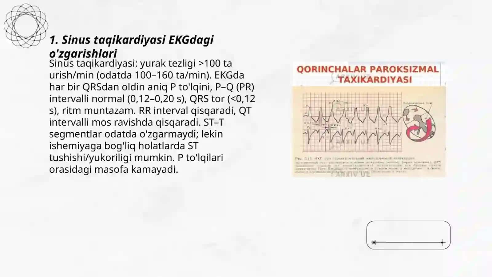 Yurak patologiyalarida EKGdagi o'zgarishlar 3