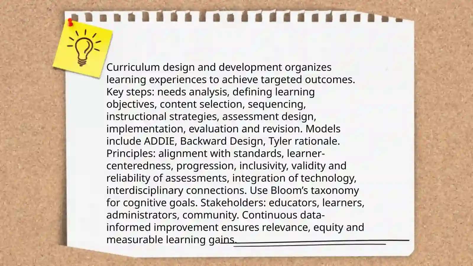 Curriculum design and development 3