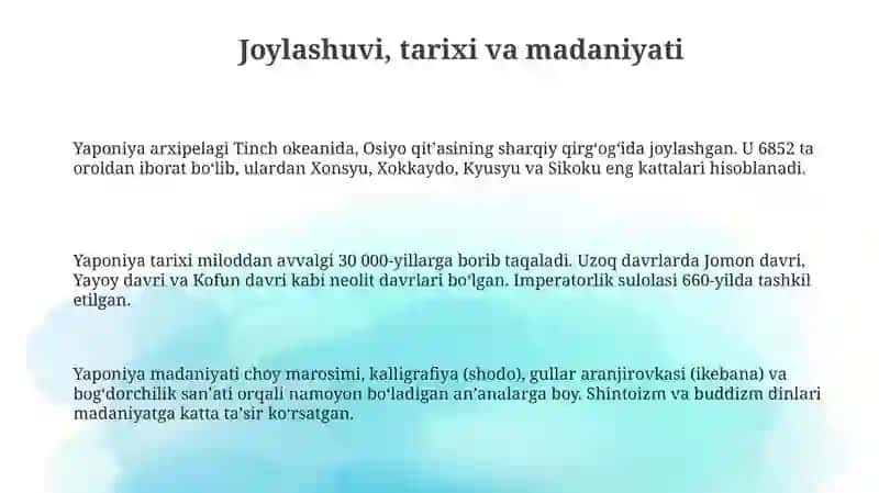 Yaponiya arxipelagi Tinch okeanida 3