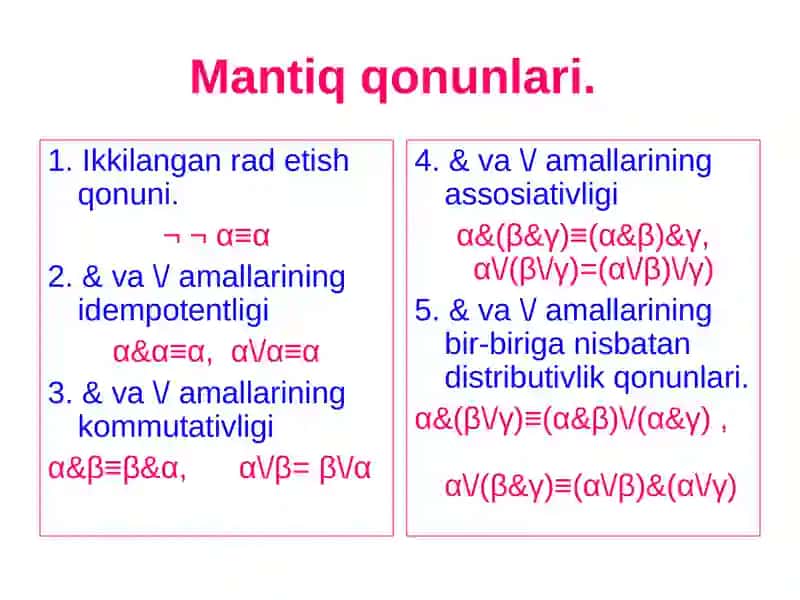 Mantiq qonunlari 3