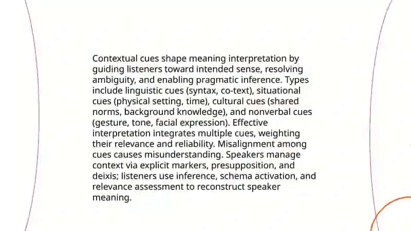 Exploring the role of context in communication 3