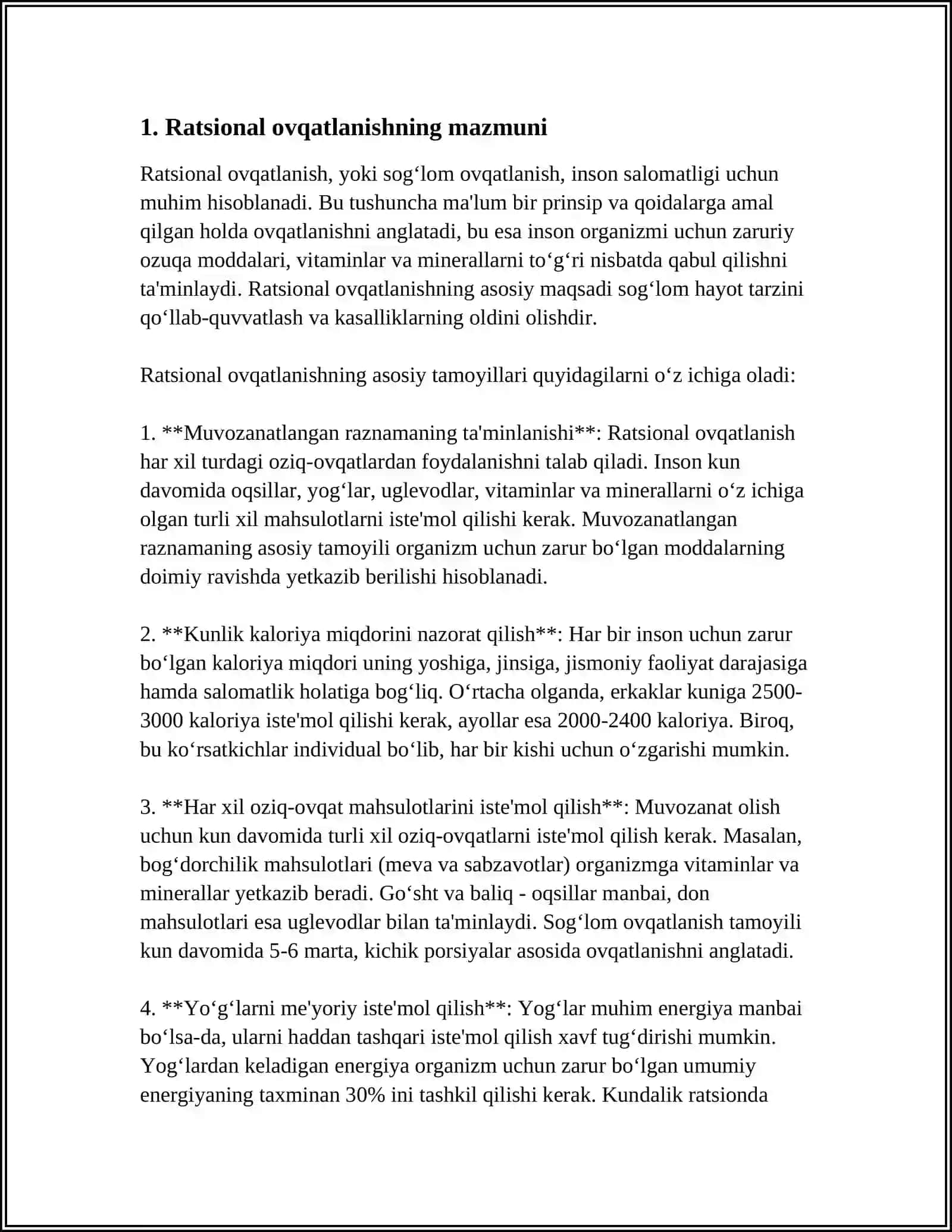 RATSIONAL OVQATLANISH KASALLIKNING OLDINI OLISH OMILIDIR 3
