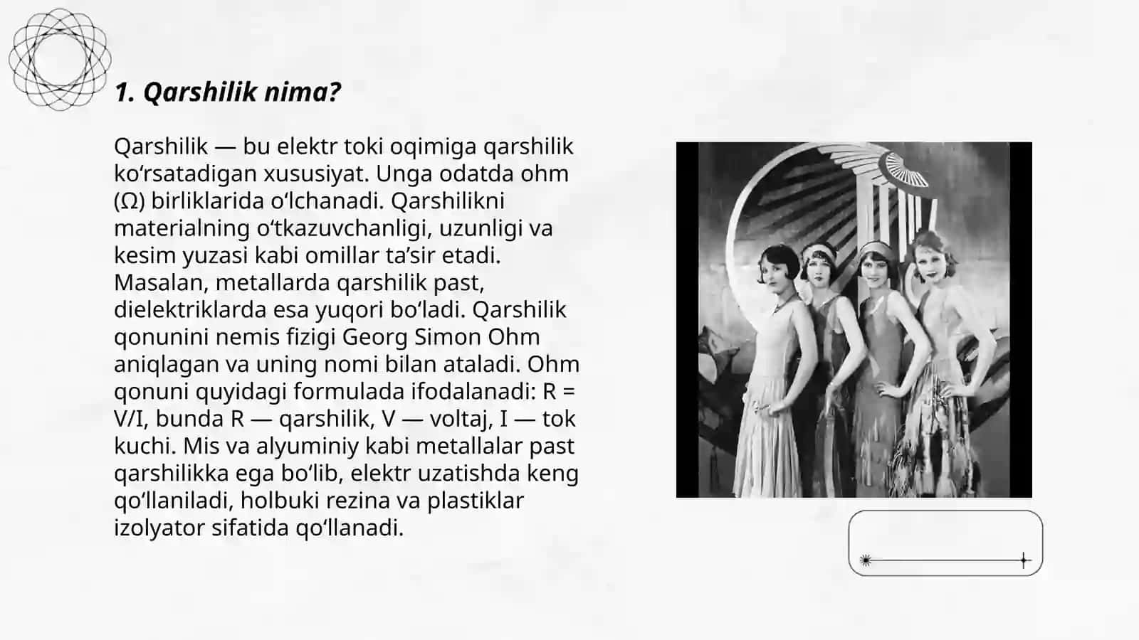 Qarshilik, Qarshilik birligi 3
