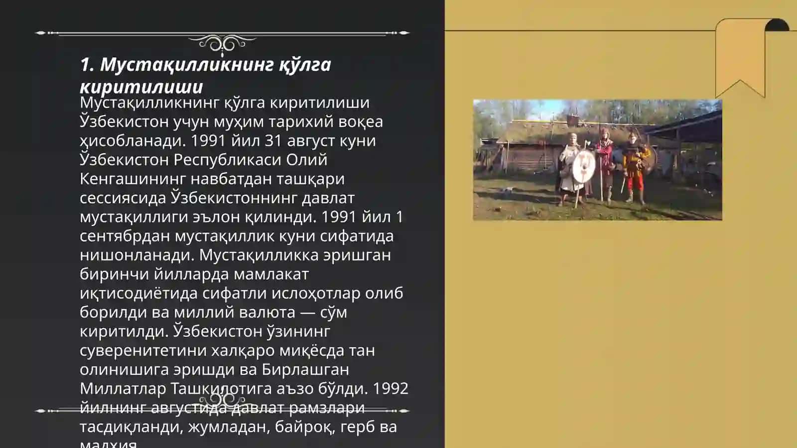 Мустақилликнинг қўлга киритилиши 3