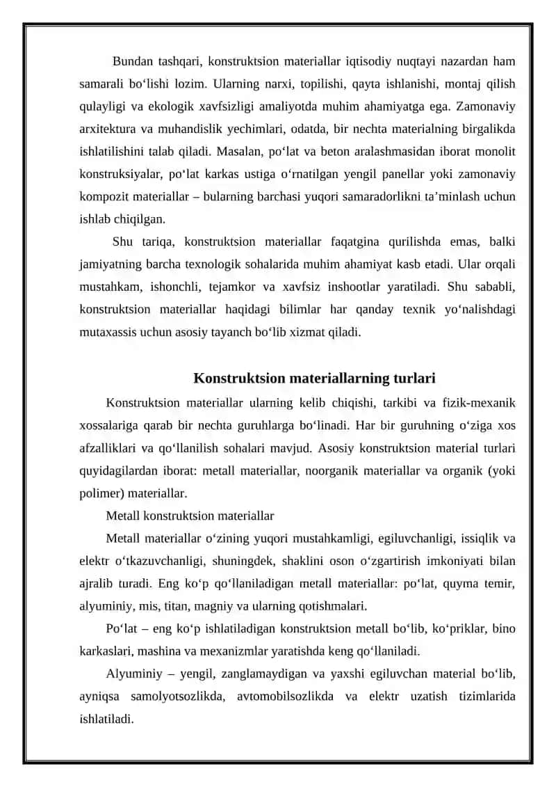 Konstruksion materiallar 3