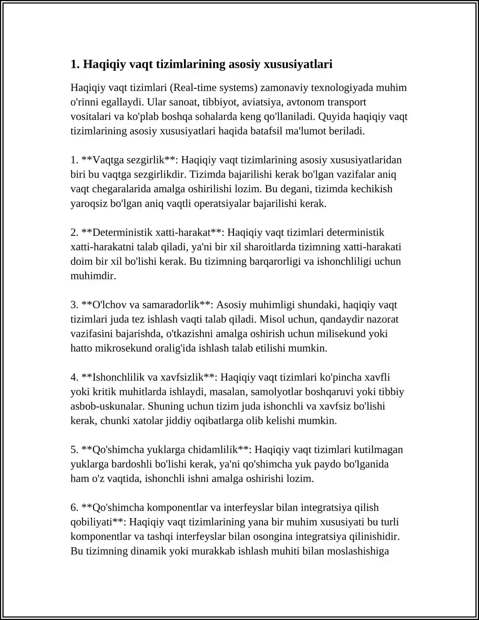 REAL VAQT TIZIMLARI 3