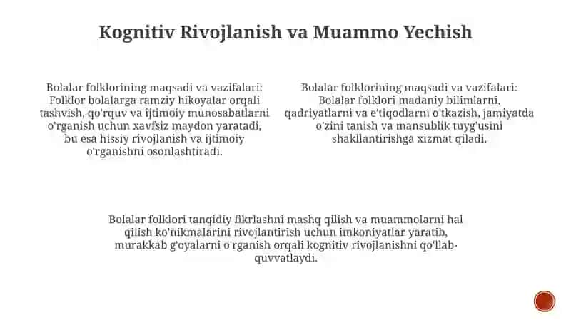 Bolalar folklorining maqsad vazifalari 3