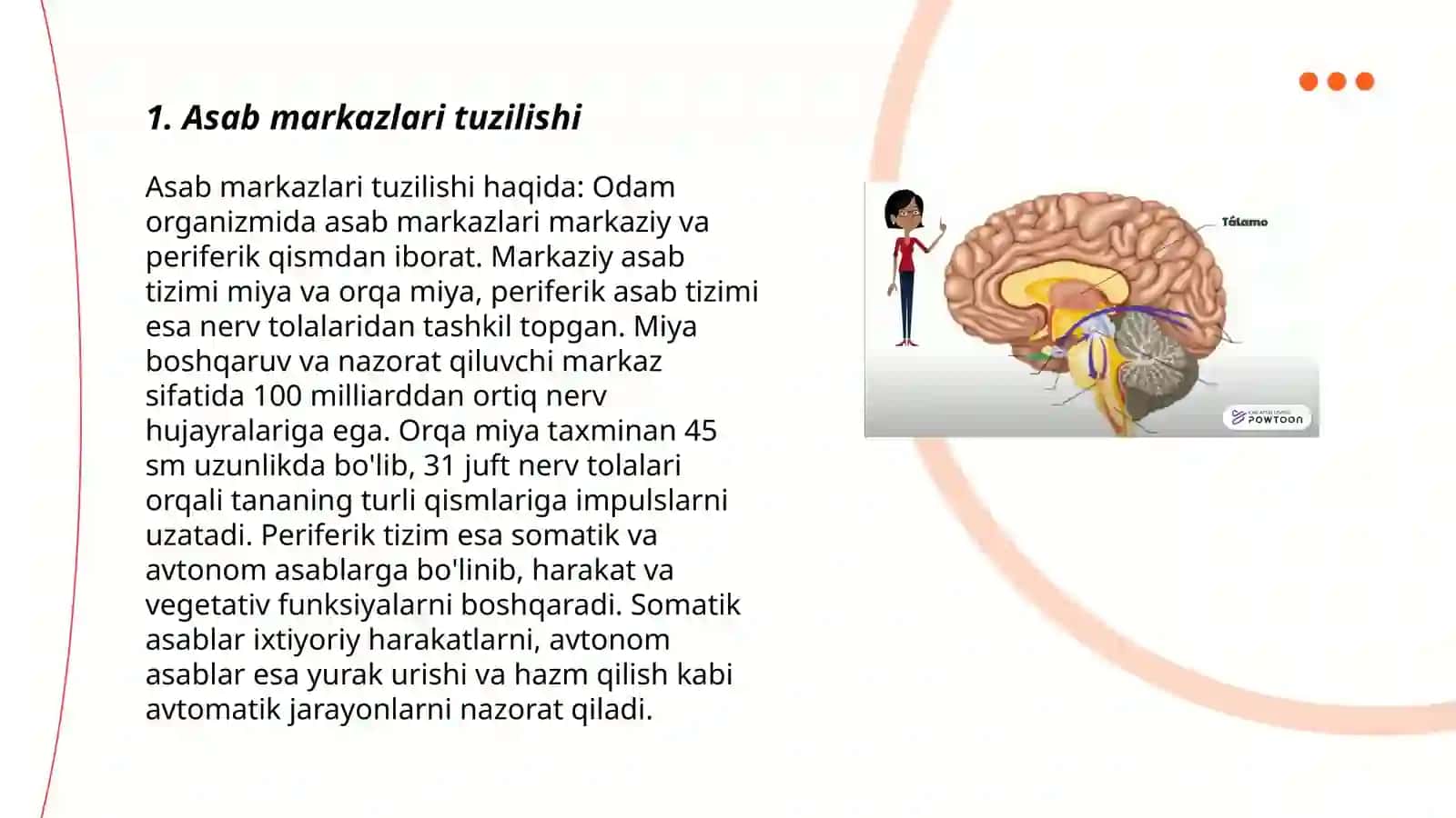 Asab markazlari xossalari 3