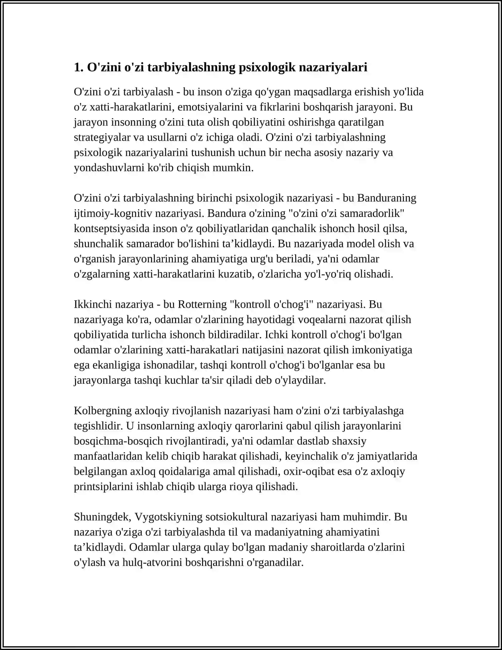 KASBIY OʻZINI OʻZI TARBIYALASH JARAYONINI PSIXOLOGIK-PEDAGOGIK ASOSLARI 3