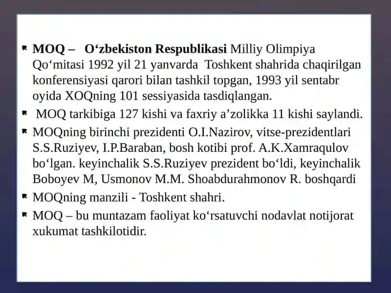 O‘zbekistonda Olimpiya harakatini boshqarilishi 3