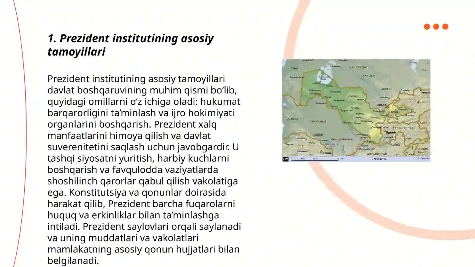 Oʻzbekiston respublikasi konstitutsiyasining 5-boʻlim 3