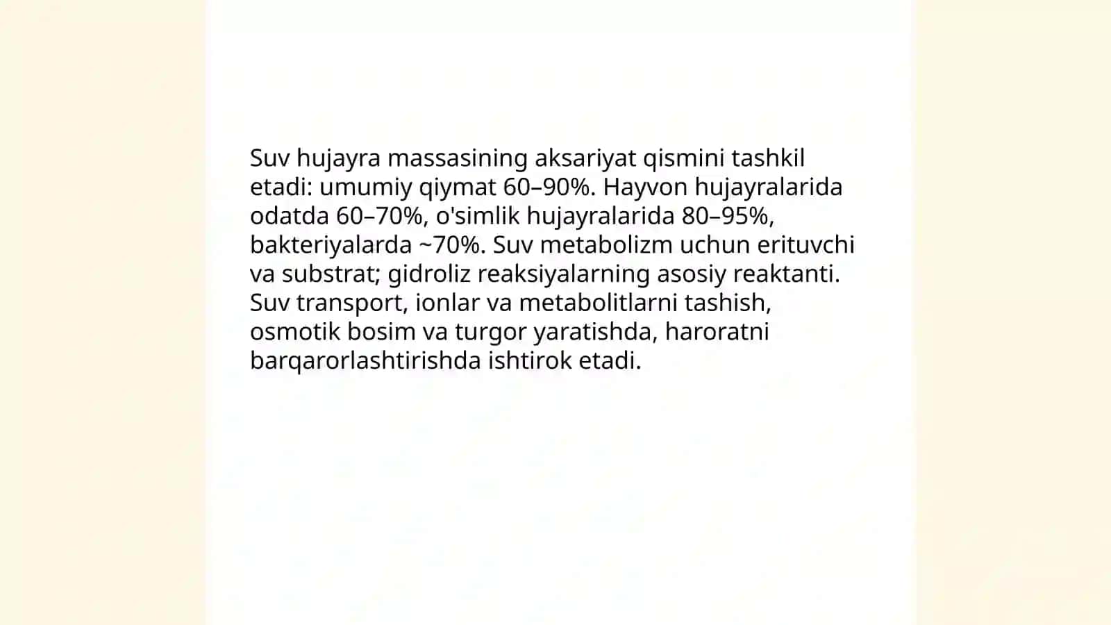 Hujayraning kimyoviy tarkibi 3