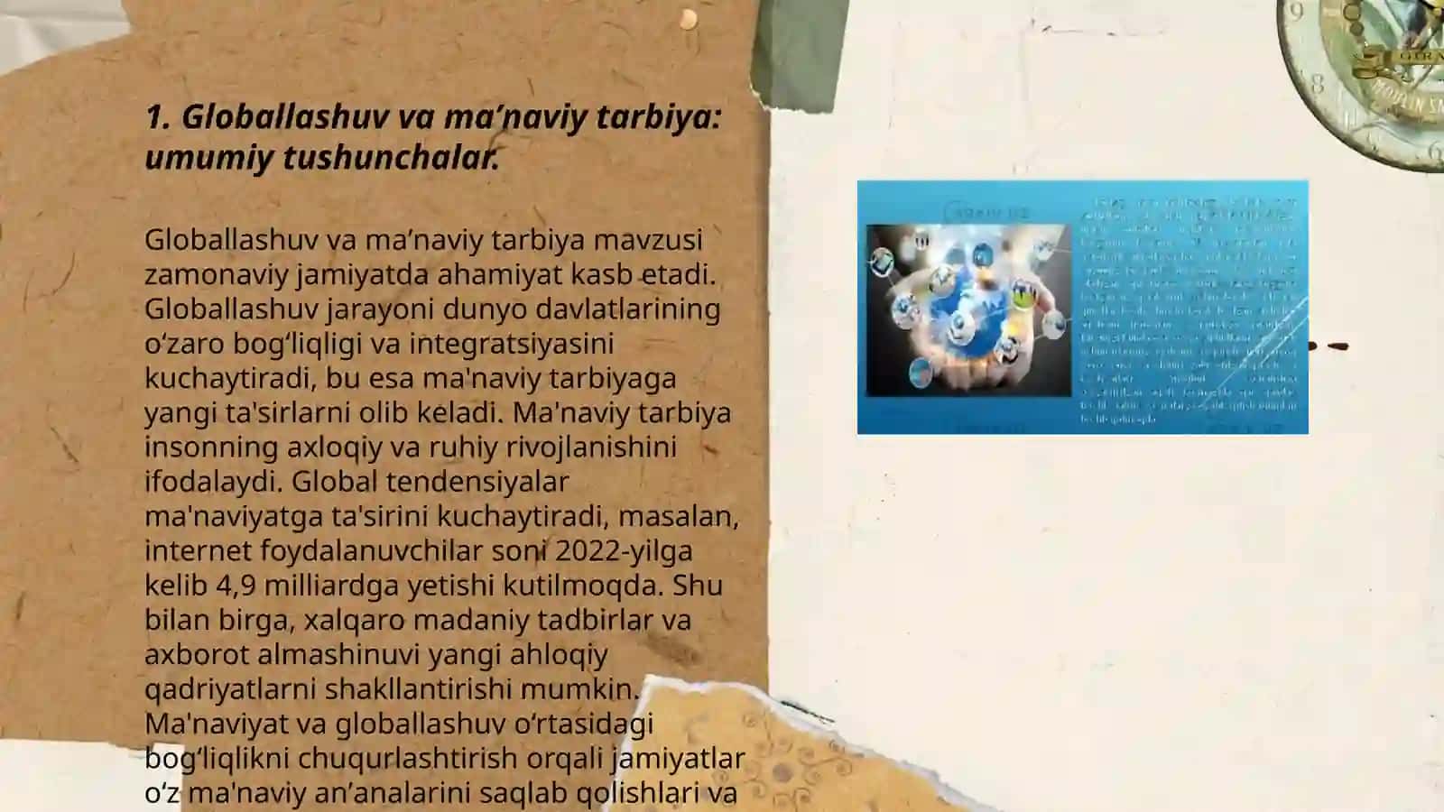 Globallashuv davri maʼnaviy tarbiyasinining oʻziga xosligi 3