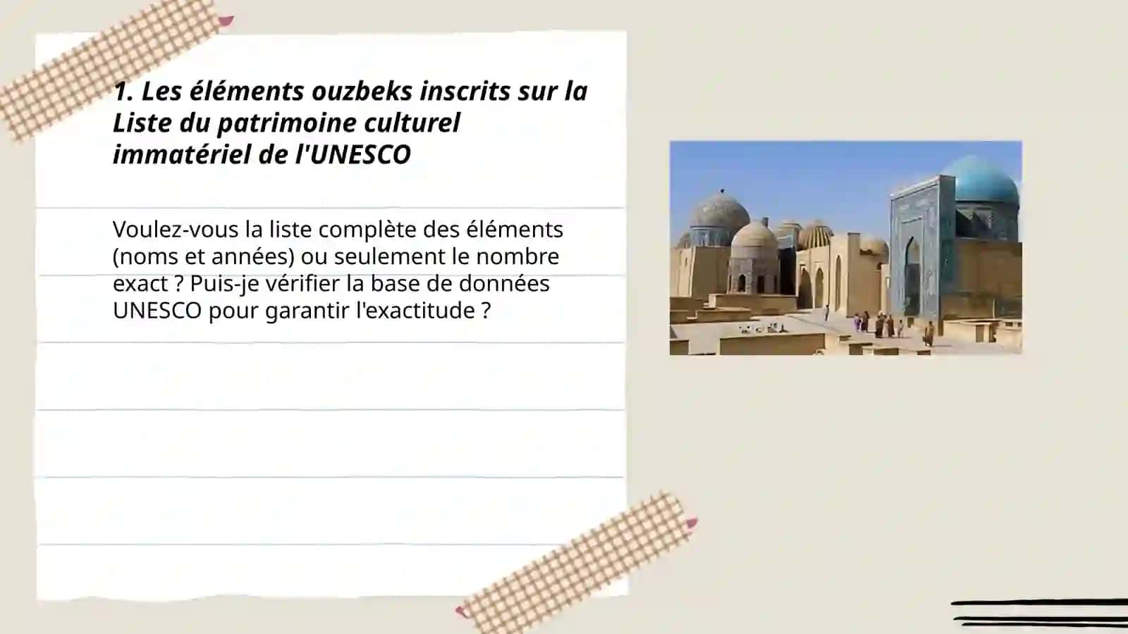 Le patrimoine immateriel de l'UNESCO en Ouzbekistan 3