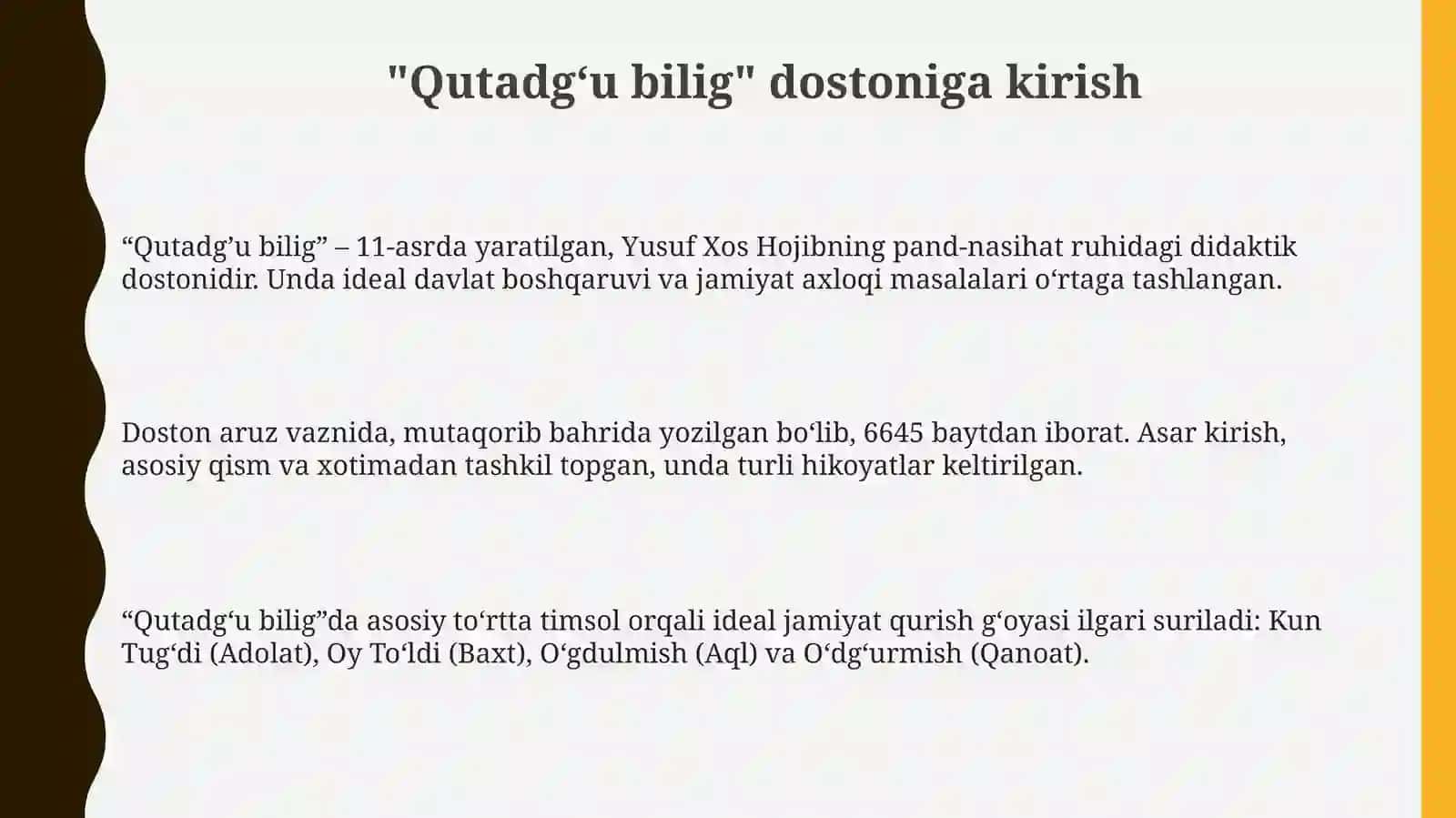 “Qutadgʻu bilig” dostoni 3