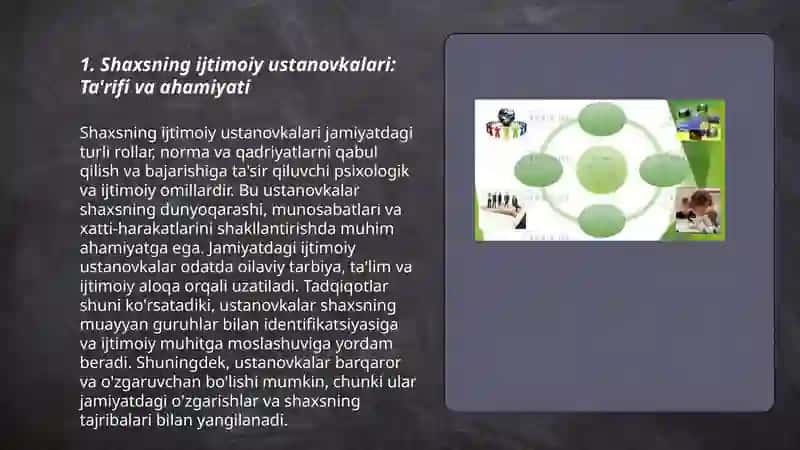 Shaxsning ijtimoiy ustanovkalari 3
