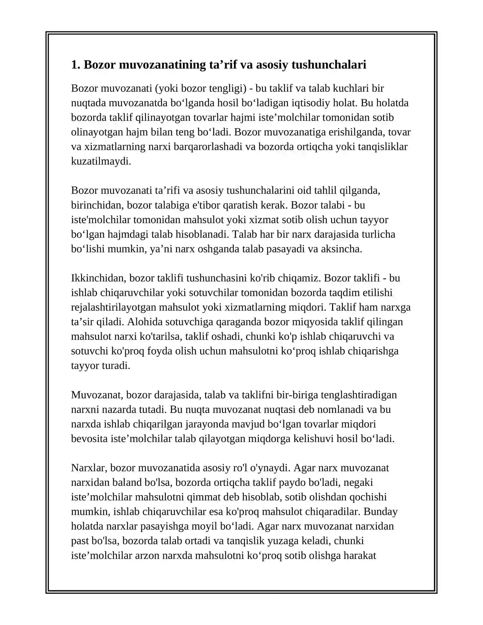 BOZOR MUVOZANATI 3