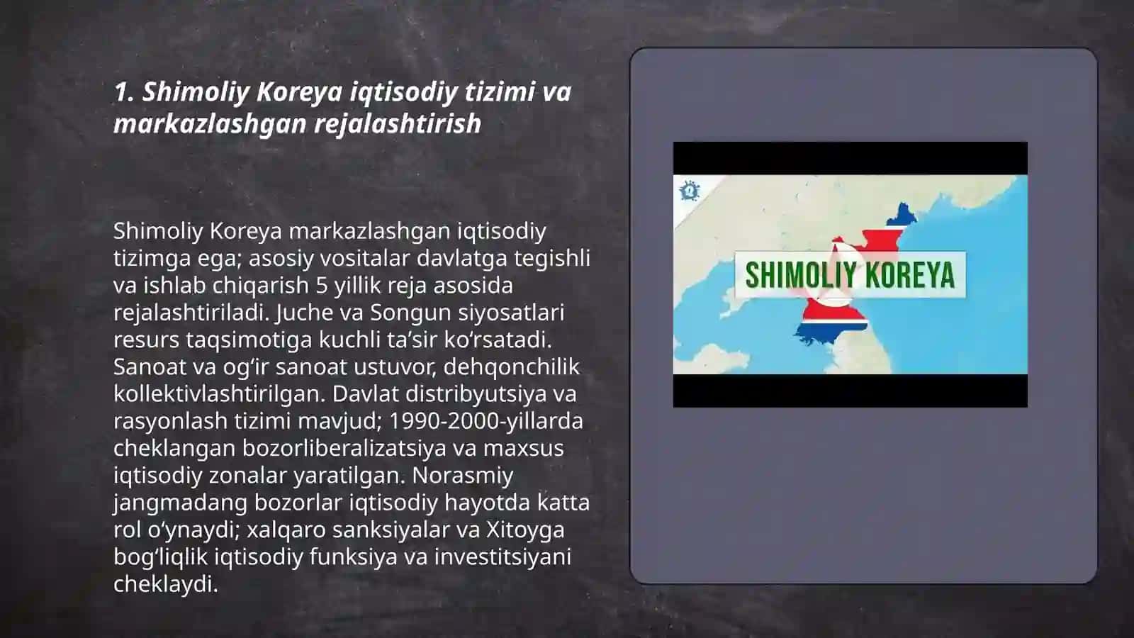 Shimoliy Koreya iqtisodiyoti 3