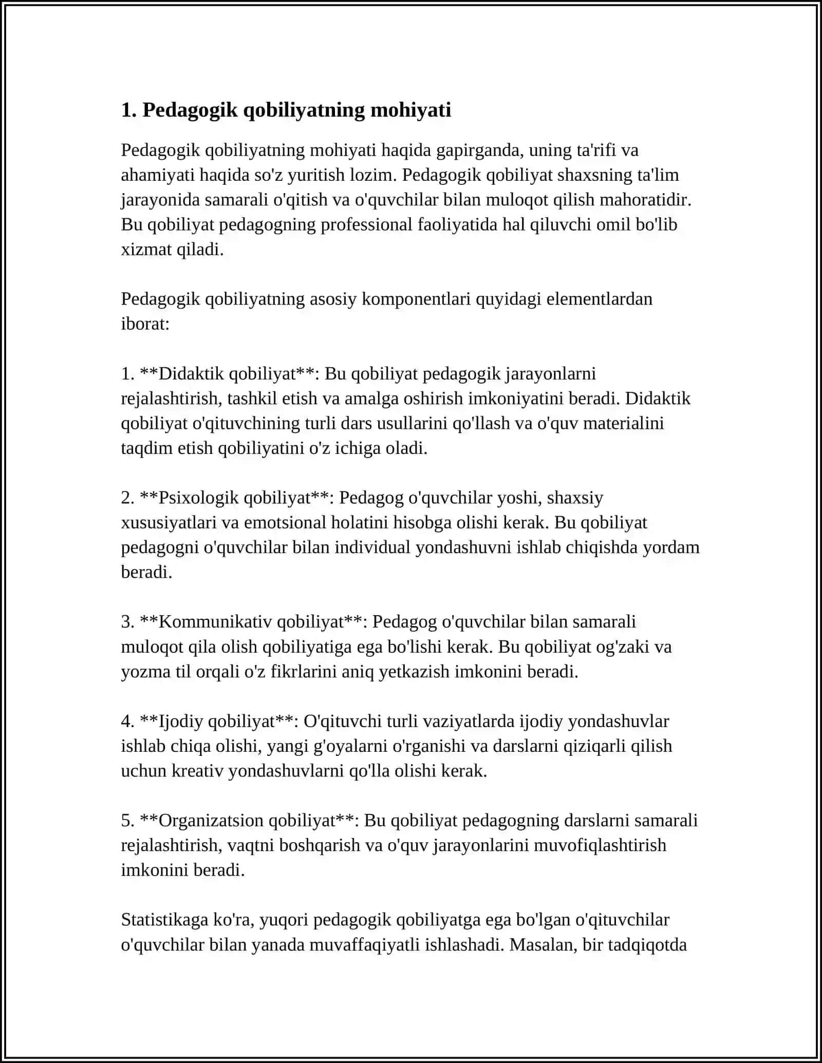OʻQITUVCHINING PEDAGOGIK QOBILIYATI 3