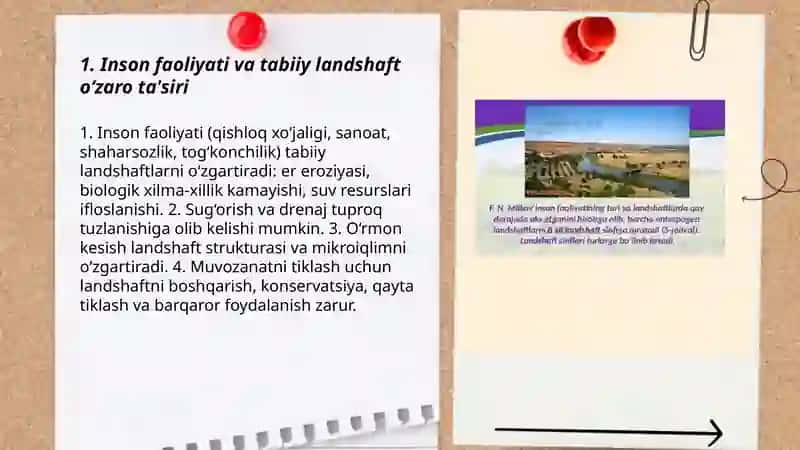 Inson va tabiiy landshaftlar 3