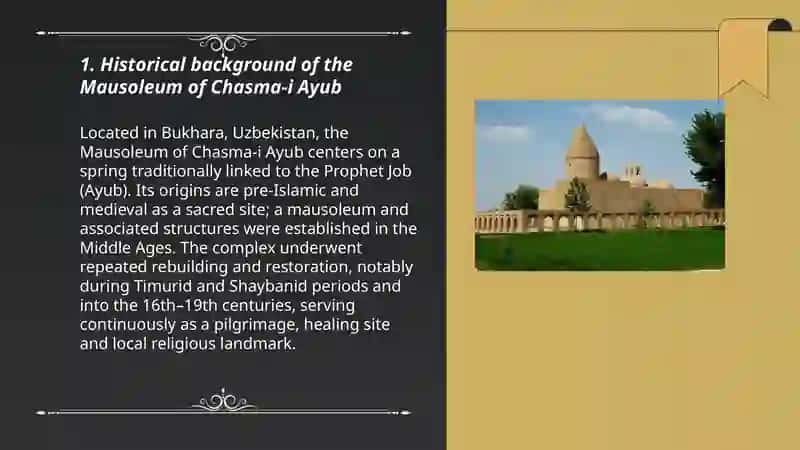 The Mausoleum of Chasma-i Ayub 3