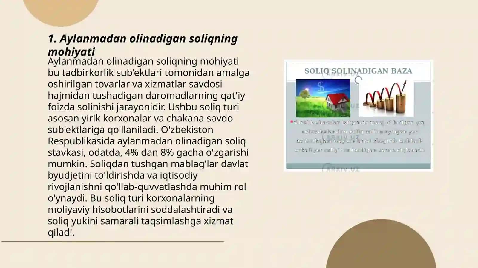 Aylanmadan olinadigan soliq 3