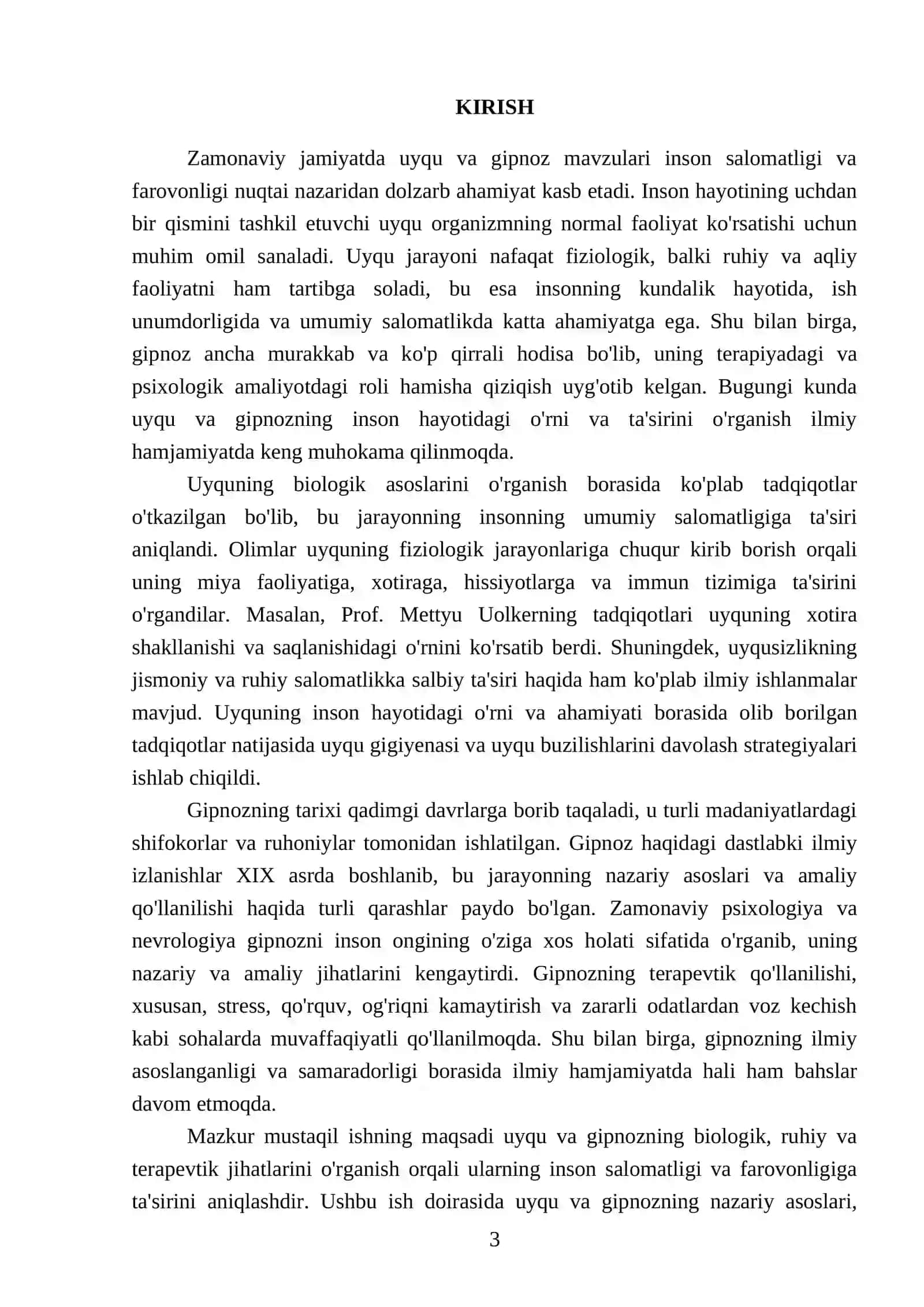 Uyqu va gipnoz 3