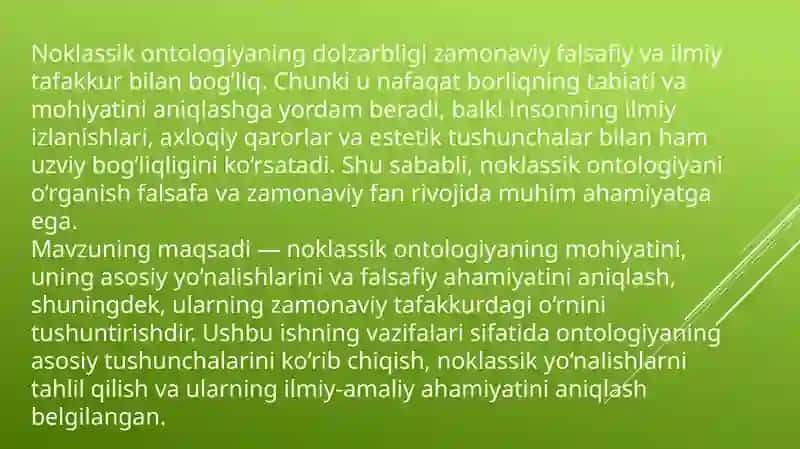 Noklassik ontologiyaning yo’nalishlari va mohiyati 3