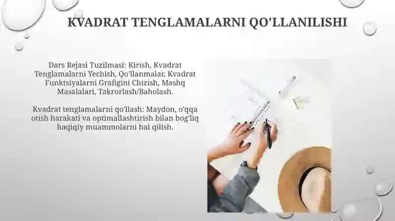 Kvadrat Tenglamalar 3