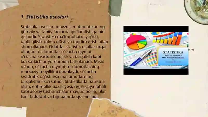 Falasafa fanidan statistika 3