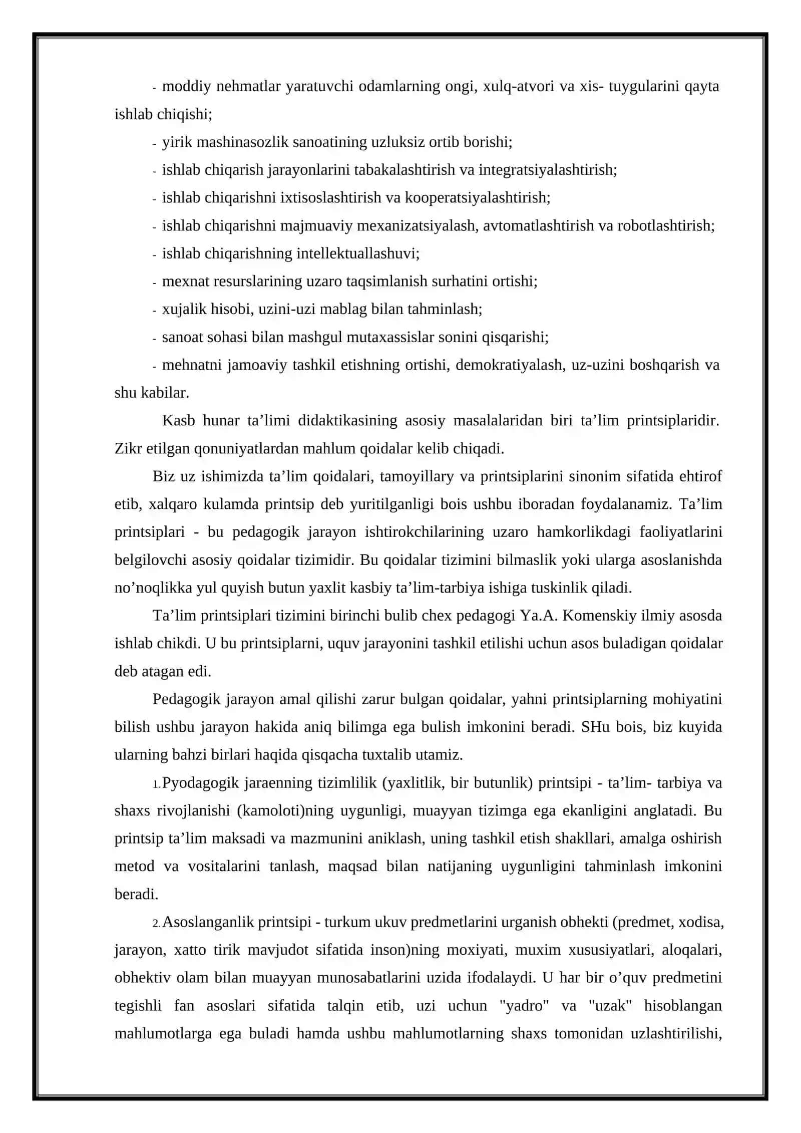 Kasbiy ta’limning qonuniyatlari va tamoyillari 3