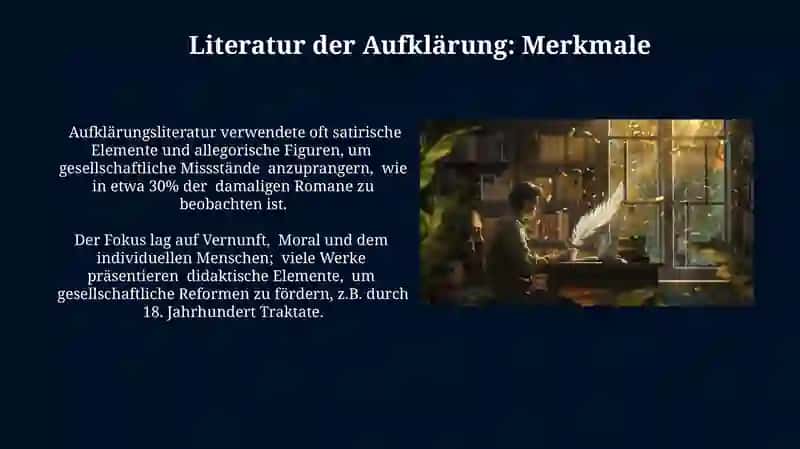 Literatur der Aufklärung: Merkmale 3