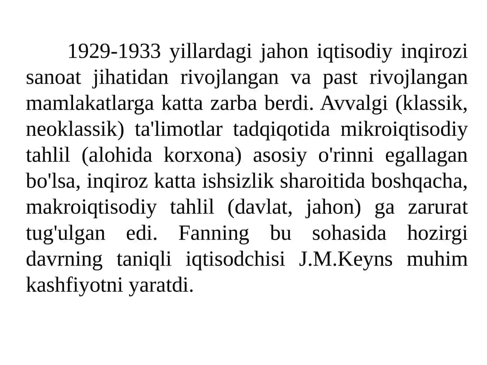 Keyns va keynschilik ta'limoti 3
