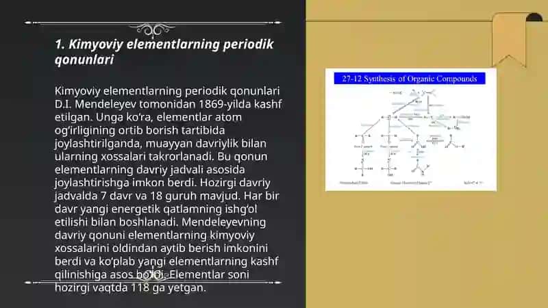 Kimyoviy elementlarning periodik qonunlari 3