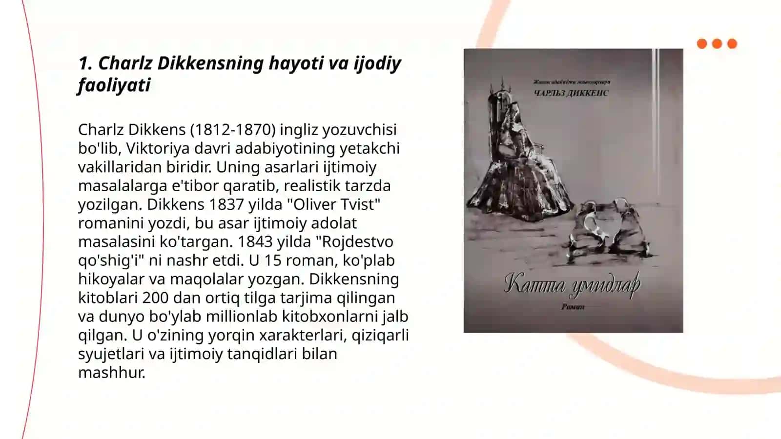 Charlz Dikkens "Katta umidlar" 3