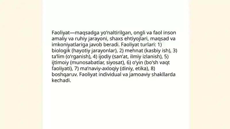 Faoliyat va motivatsiya 3