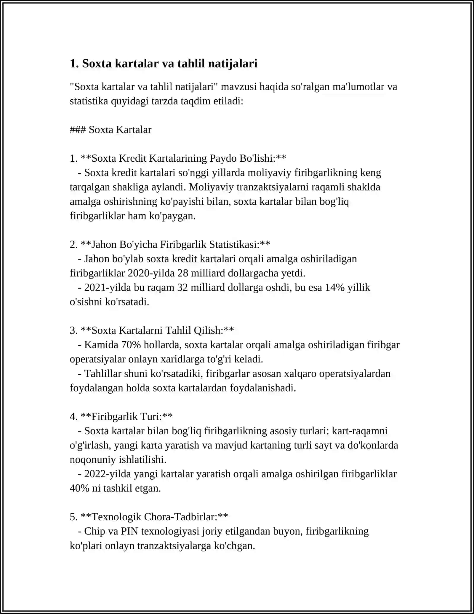 WORD MATN TAXRIRLAGICHIDA TURLI XIL BLAKALAR YARATISH ( ARIZA KASALLIK KARTASI ANALIZLAR BLANKASI VA H.K) 3