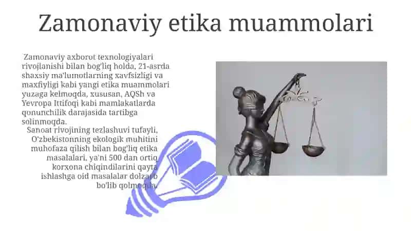 Etikaning mahiyati va ahamyati 3