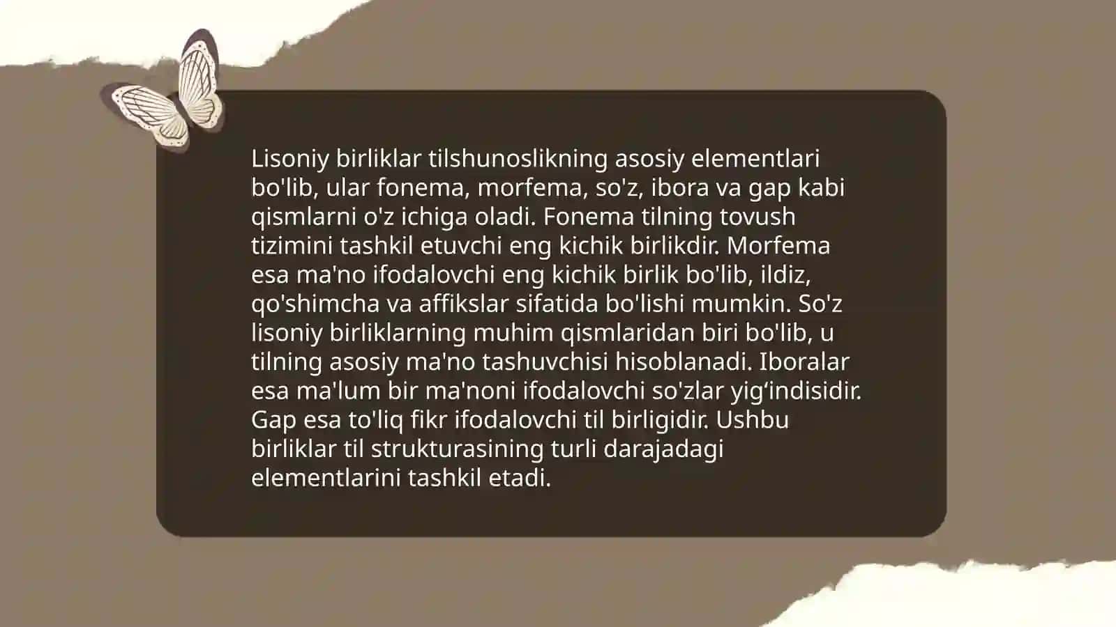 O'zbek adabiy tilida lison, nutq,ye'yor munosabati 3